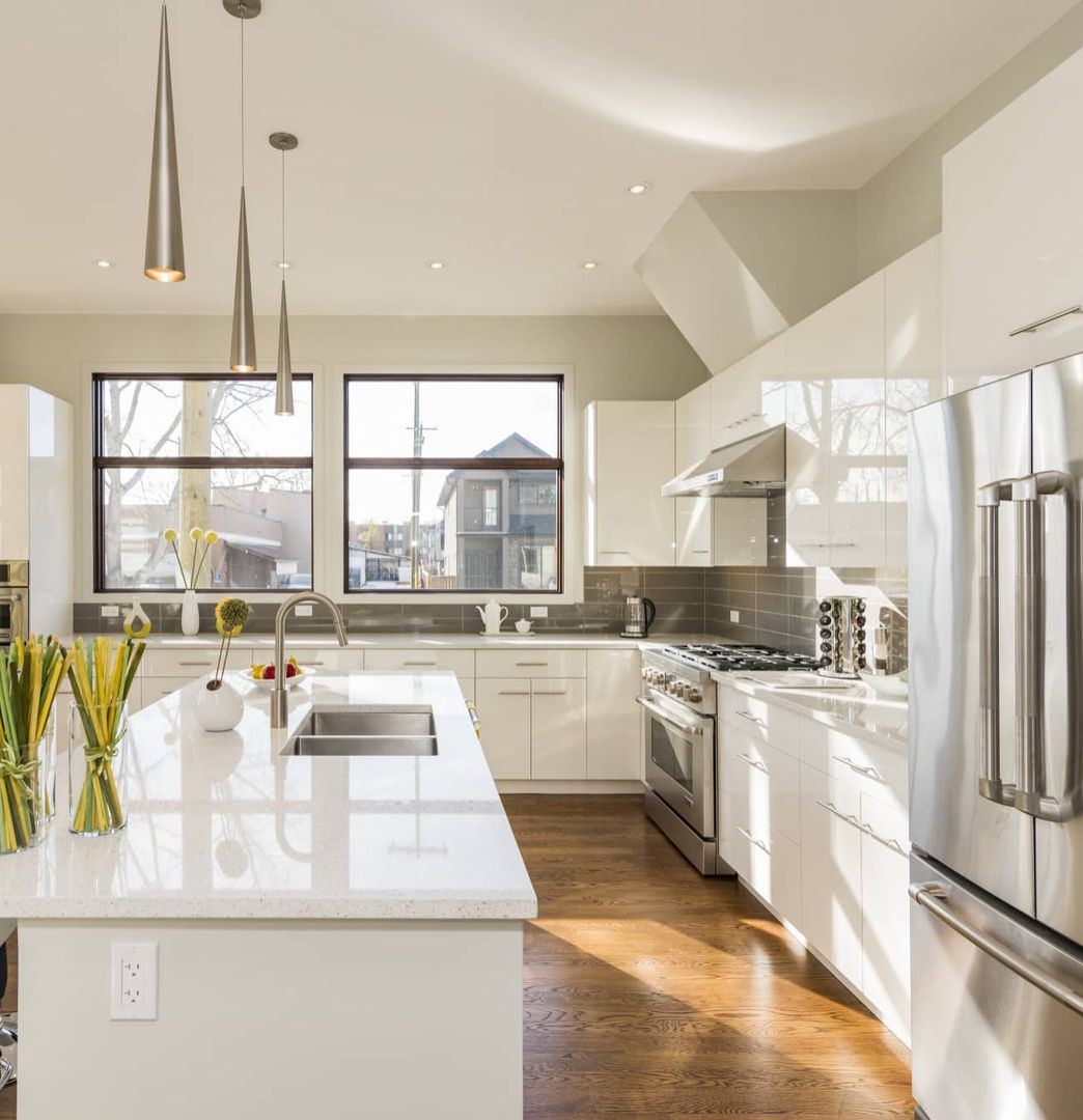 remodeled kitchen with modern finishes